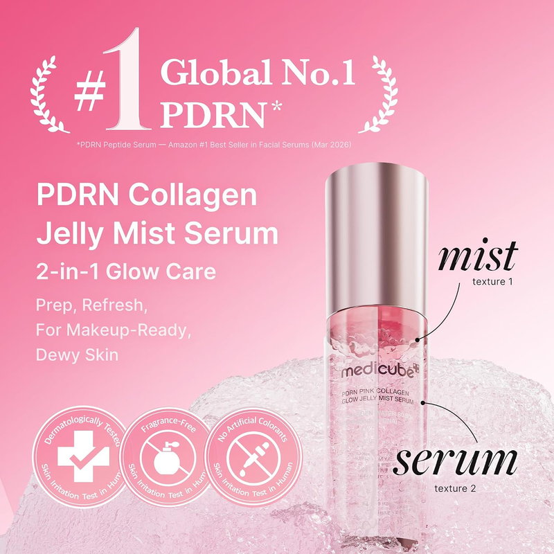 medicube Jelly Mist Serum with Pink PDRN Collagen, 2.02 fl.oz-2