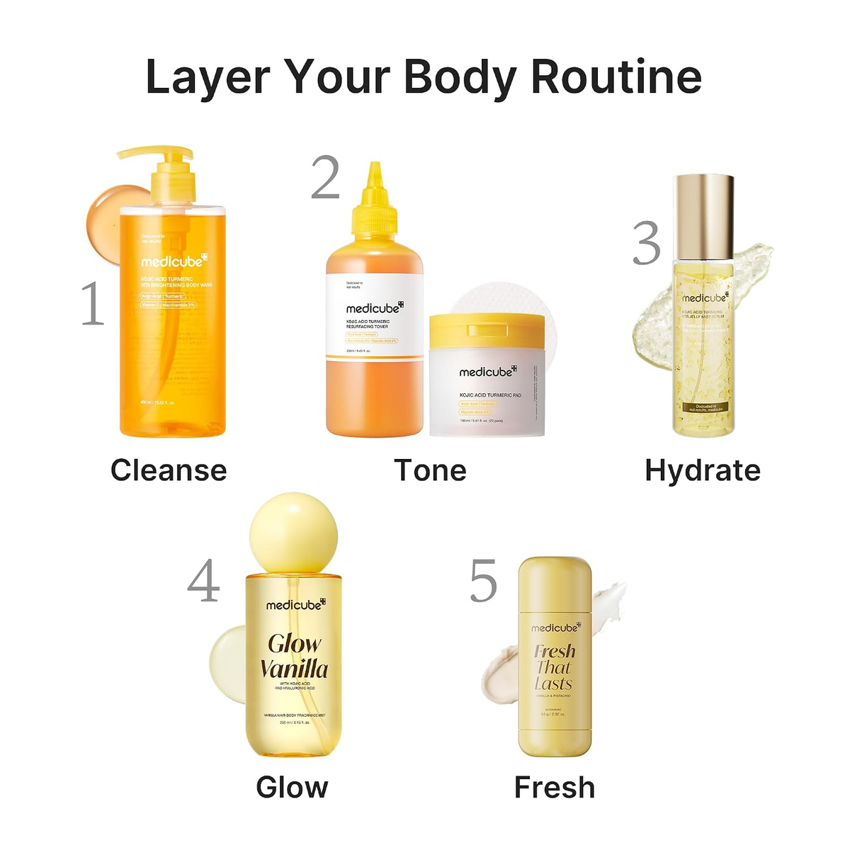 medicube Glow Vanilla Hair & Body Fragrance Mist, 3.38 fl. oz-7