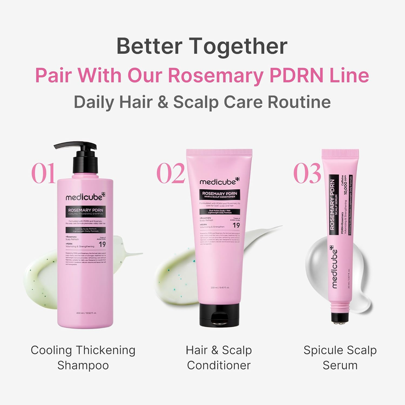 medicube Rosemary PDRN Clarifying Thickening Shampoo, 13.52 fl.oz-5