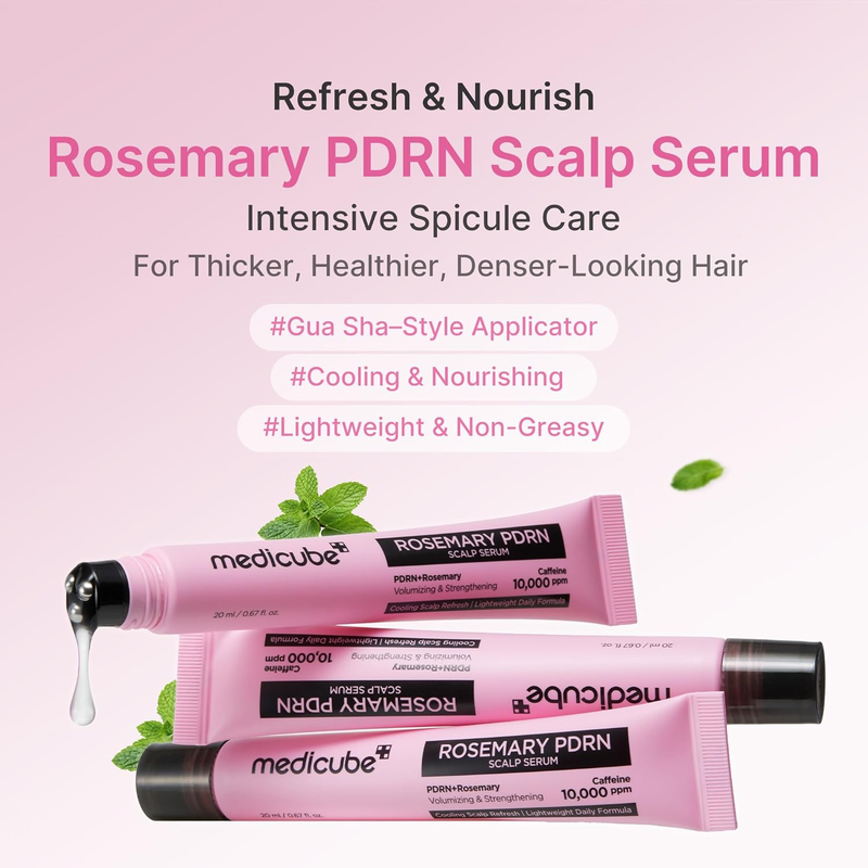 medicube Scalp Serum with Rosemary PDRN, 20ml | Non-Greasy, Lightweight Serum for, Denser-Looking Hair-2