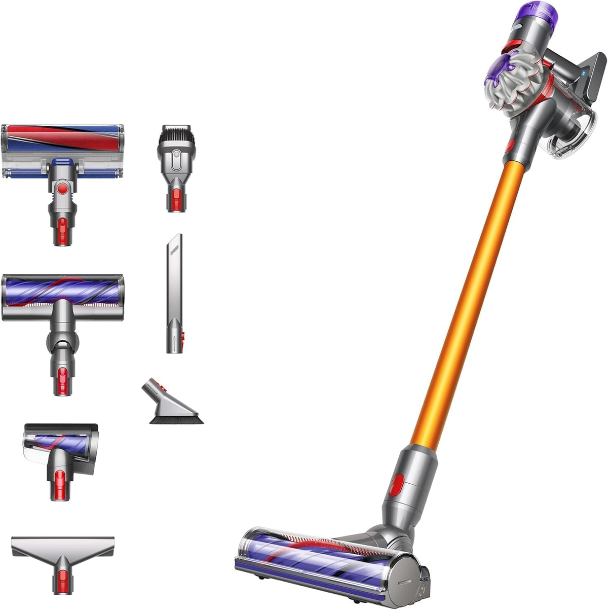 Dyson V8 Absolute, Yellow Silver Cordless Vacuum Cleaner-1