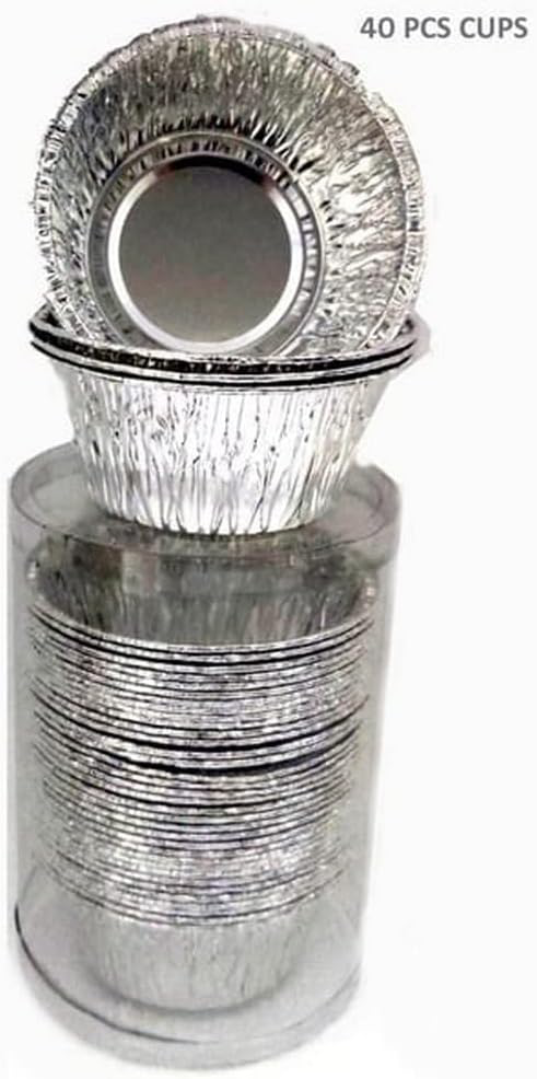 Bakhoor Burner Aluminium Cups 40 Pcs Set-2