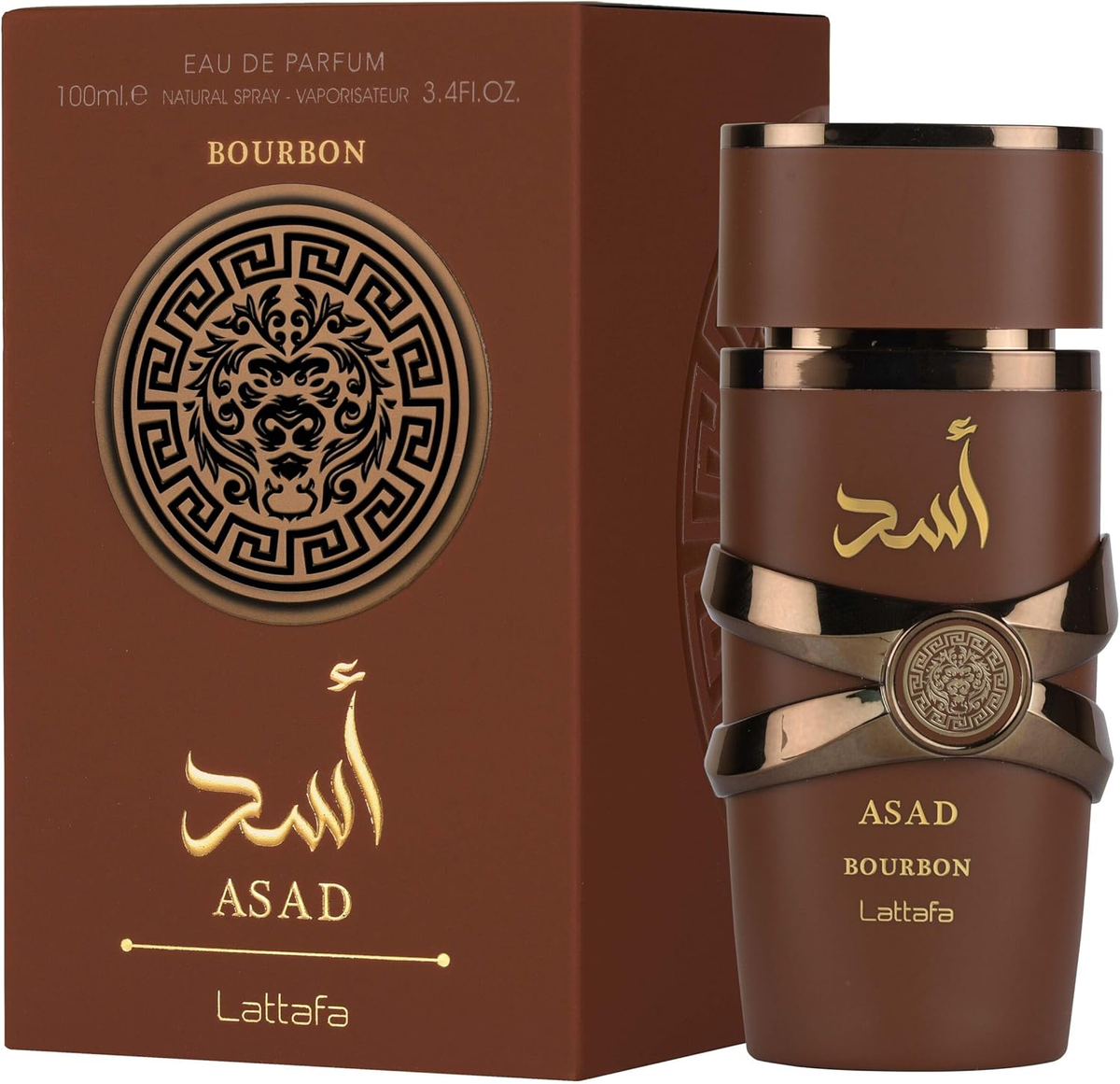 Lattafa Asad Bourbon | Eau de Perfume |  for Men – Vetiver, Vanilla Bourbon & Amber | 100ml