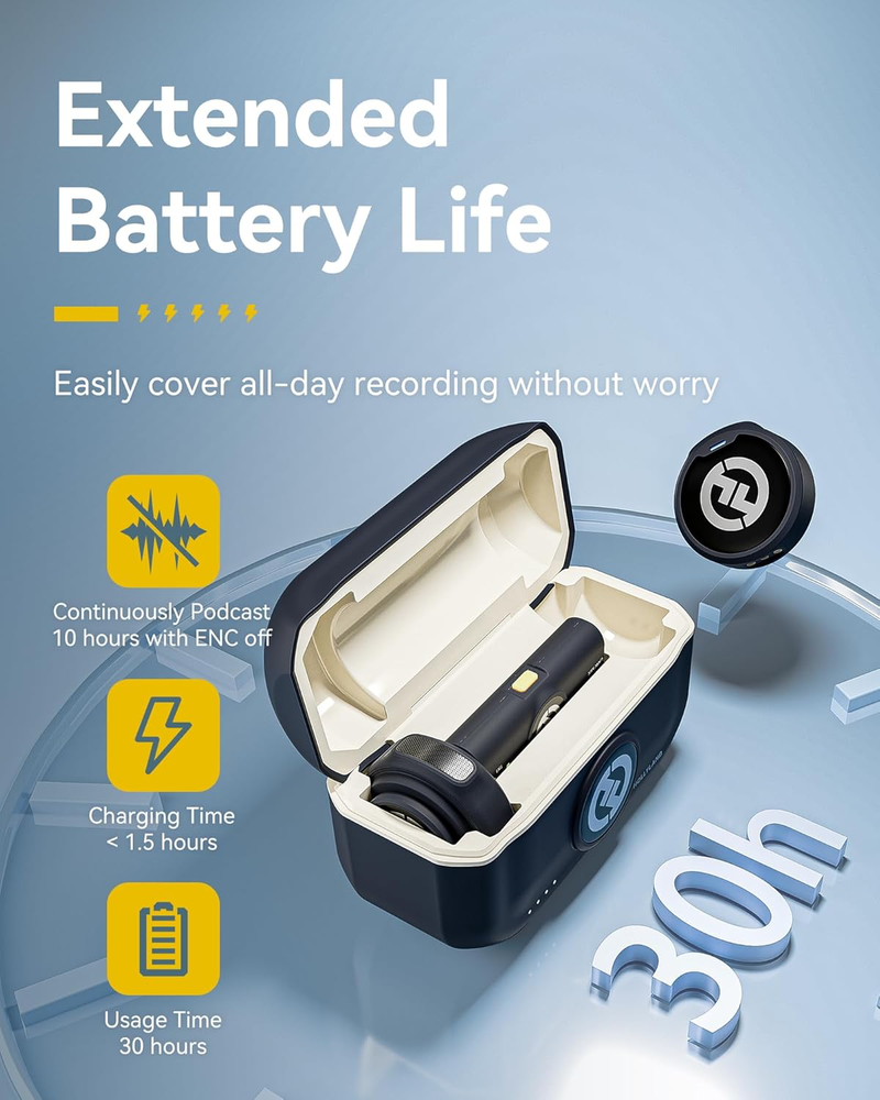 Hollyland LARK M2 Wireless Microphone System compatible with Android, iPhone 16/15-6