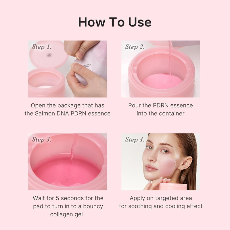 medicube Toner Pads Salmon DNA PDRN Pink Collagen Jelly Pad 70 Pads-7