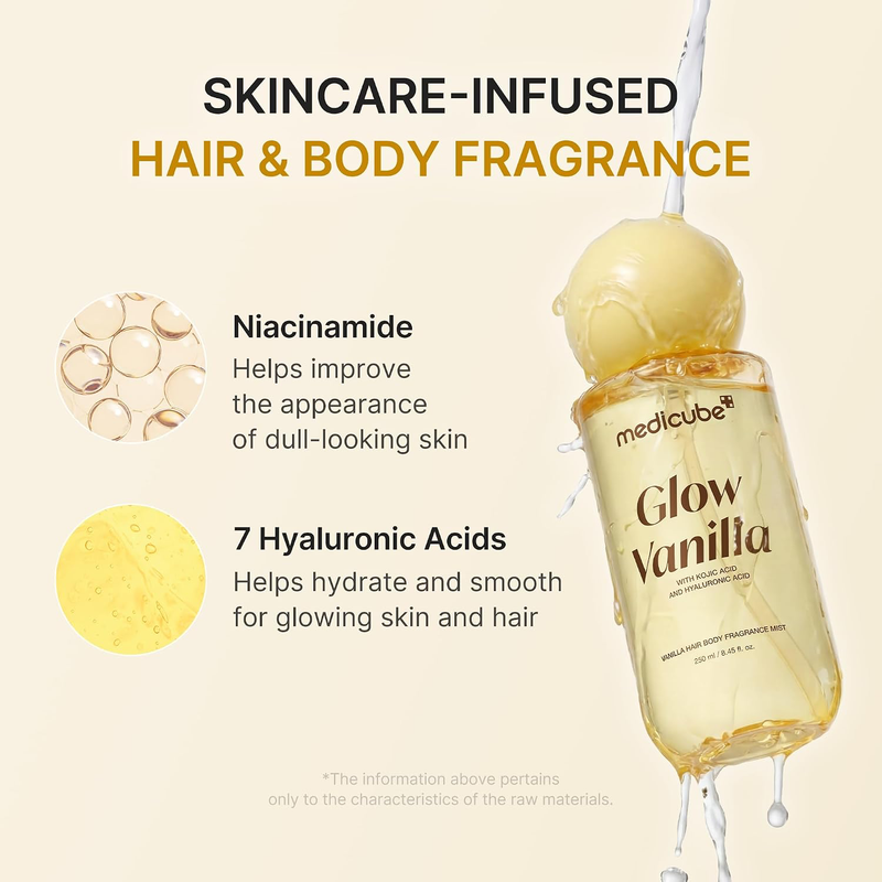 medicube Glow Vanilla Hair & Body Fragrance Mist, 3.38 fl. oz-3