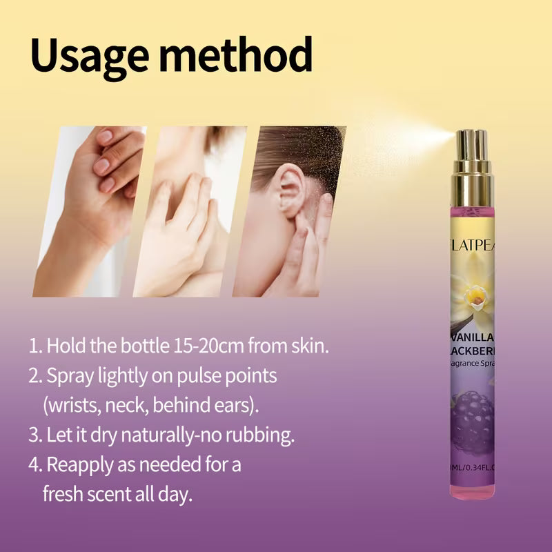Sweet Berry, Vanilla, Rose, Musk, 10Ml/0.34 FL.OZ, Natural Gourmand, Floral Scent, Long Lasting Fresh, Daily Use, Portable Travel Size, Premium Quality, Layering Mist, Versatile Wear, Home Office-6