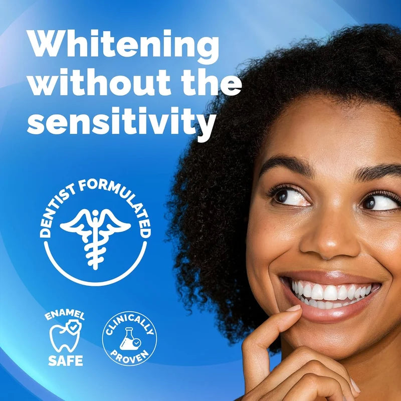 Pop On Teeth Whitening Strips – Peroxide-Free for Sensitive Teeth & Gums | Mint Flavor | 14 Strips / 7 Treatments-4