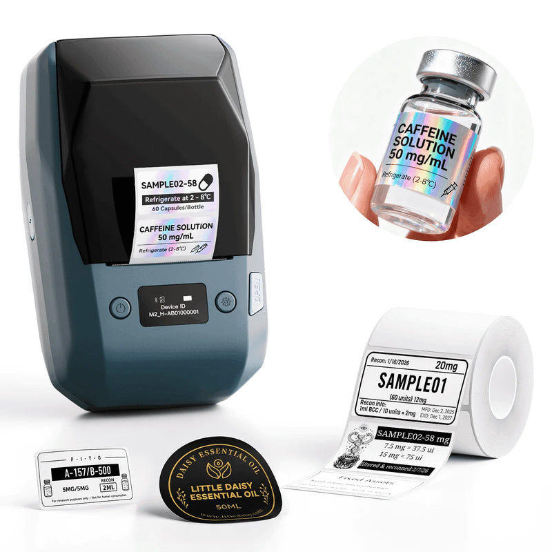 NIIMBOT M2 Label Maker with Tape 2Inch Thermal Transfer Support Color Ribbon Printing-10